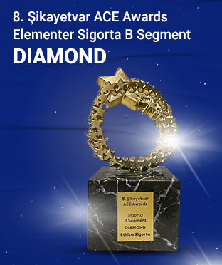 8. Şikayetvar ACE Awards Sigorta B Segment DIAMON ödülü